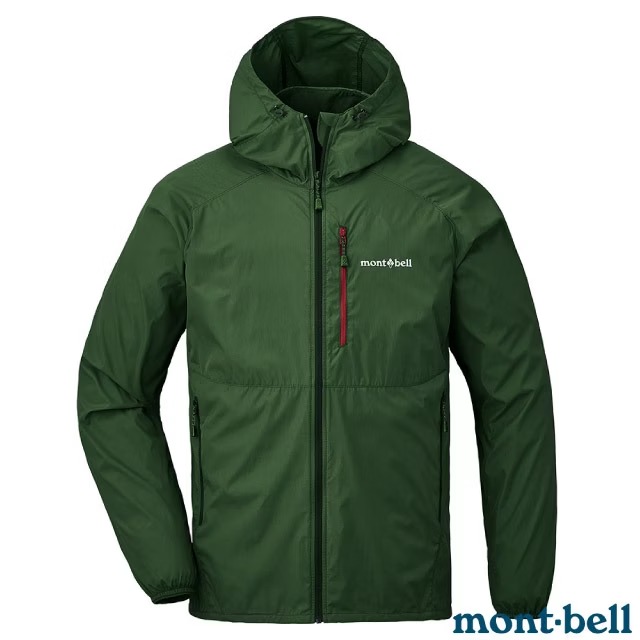 【mont-bell】男 WIND BLAST PK 防風防潑水連帽風衣/可收納成小包/1103322 DGN 深綠✿30E010